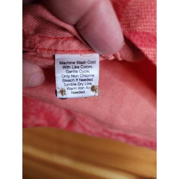 Ocean & Coast Shirt Mens Large Tropical Print Camp Wooden Button Travel - Picture 11 of 16